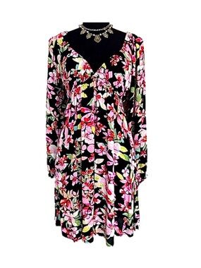 ROXY ~ Women’s Hawaiian Floral Dress or Cover-Up Elastic Stretch size M